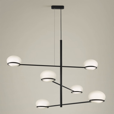 LEDSC4 COCO Chandelier Colgante Negro