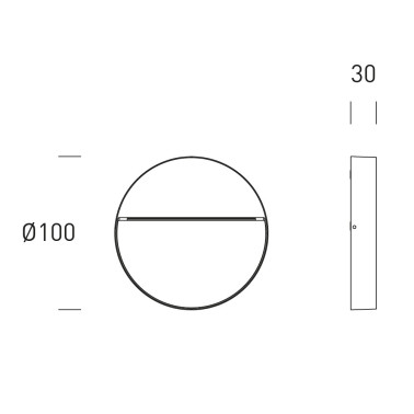 HOFFLIGHTS ATHENS 4 Round Aplique Antracita