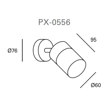 FORLIGHT PIXA Proyector Negro