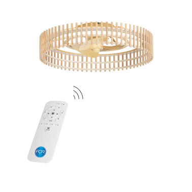 FORLIGHT BAMBU Plafón Ventilador IP44