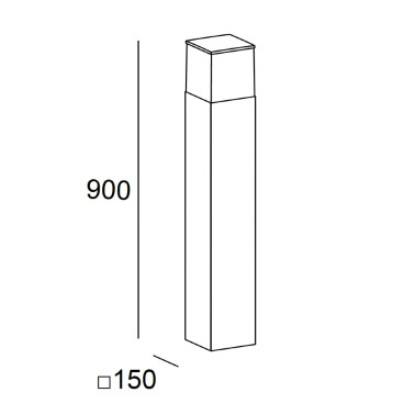 LEDSC4 CUBIK E27 900 Baliza