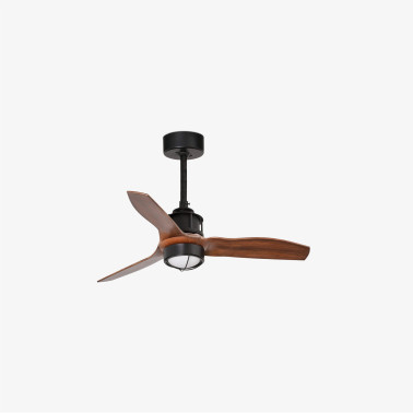 FARO JUST FAN XS DC LED Ventilador de techo negro/madera