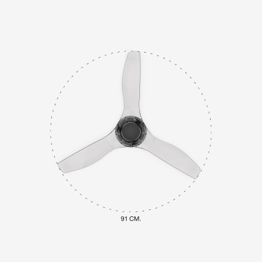 FARO JUST FAN XS DC Ventilador de techo cromo