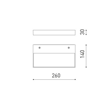 ARKOSLIGHT REC Slim Aplique Blanco 3000K