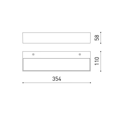 ARKOSLIGHT REC Double Aplique Blanco 3000K