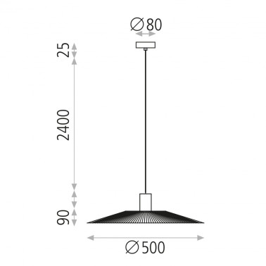 ACB PAMELA 500 Colgante Negro