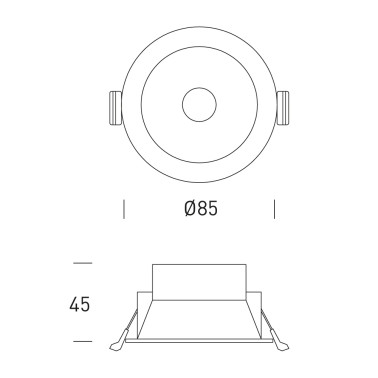 HOFFLIGHTS MALTA ROUND IP65 Blanco