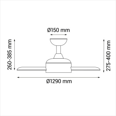 SULION LIA Ventilador de Techo Blanco