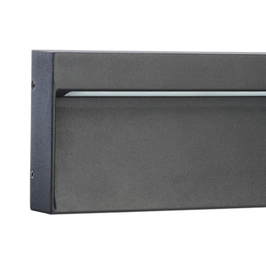 SULION KAMAL LED aplique negro rectangular