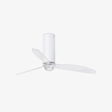 FARO TUBE FAN M LED DC Ventilador blanco mate