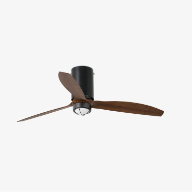 FARO MINI TUBE FAN M LED DC Ventilador negro mate/madera