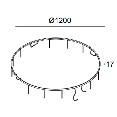 LEDSC4 Vercle Round 1200mm