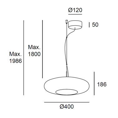 LEDSC4 PLAT Light for Life Colgante Ámbar