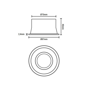 LIGHTED Empotrable Confort Visual