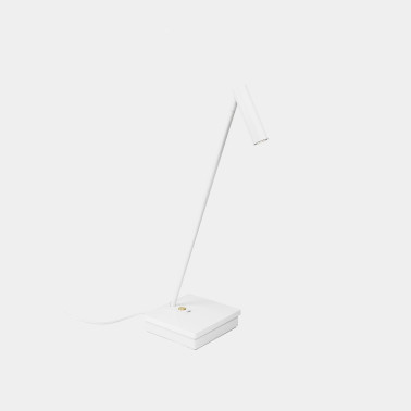 LEDSC4 E-LAMP Wireless Sobremesa Blanco y Oro