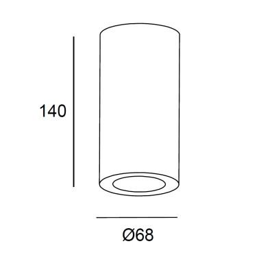 LEDSC4 PIPE Single Foco Blanco