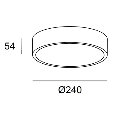 LEDSC4 CAPRICE Ø240 Plafón Blanco CCT