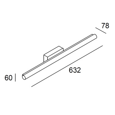 LEDSC4 Toilet Slim 632mm Aplique Baño