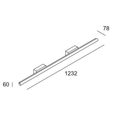 LEDSC4 Toilet Slim 1232mm Aplique Baño