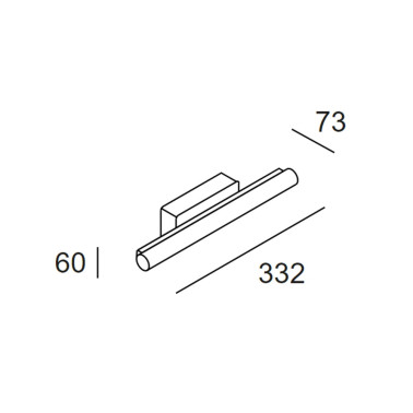 LEDSC4 Toilet Slim 332mm Aplique Baño