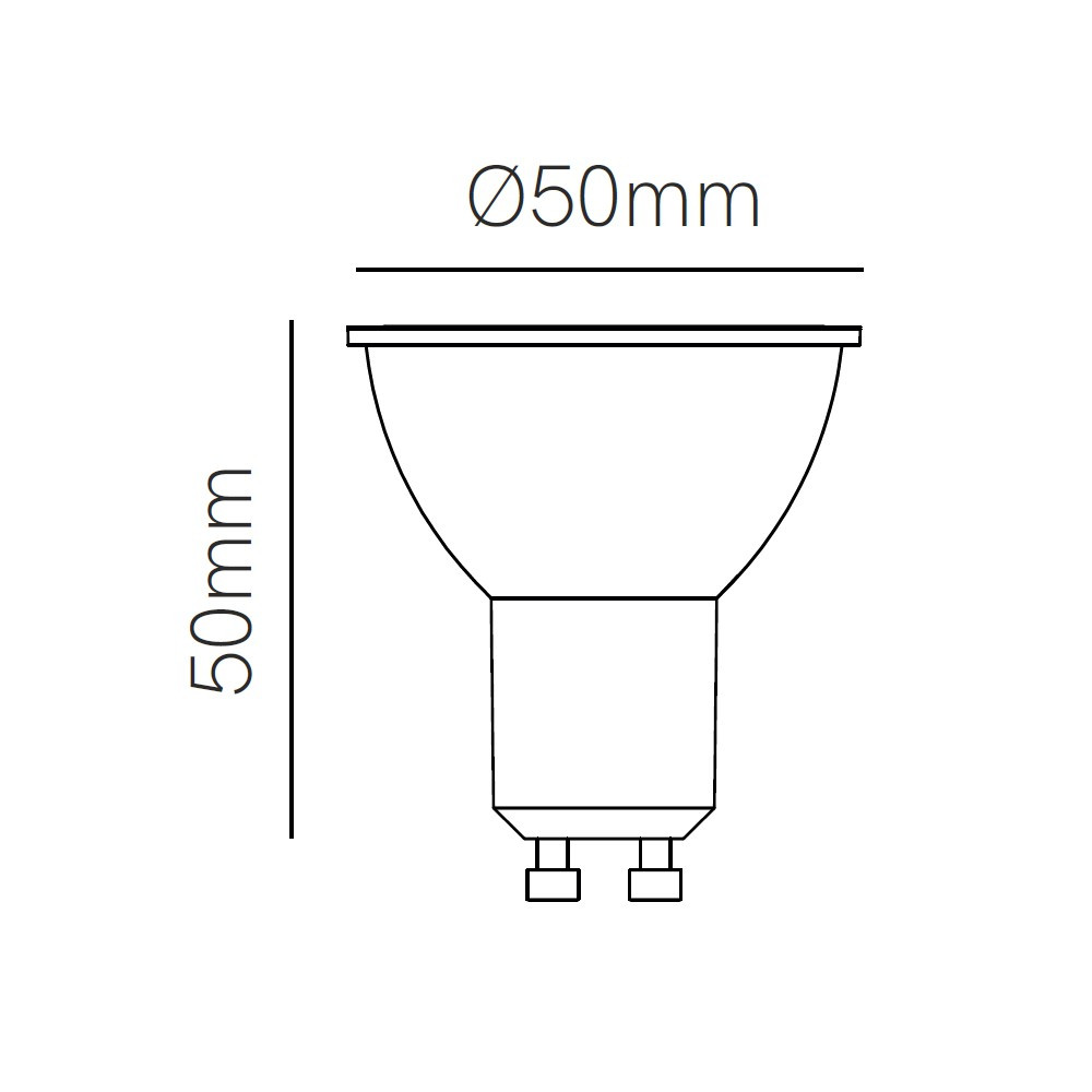 Ampoule LED GU10 6W 220V 60º HOOK DICHROIC EFFECT LED