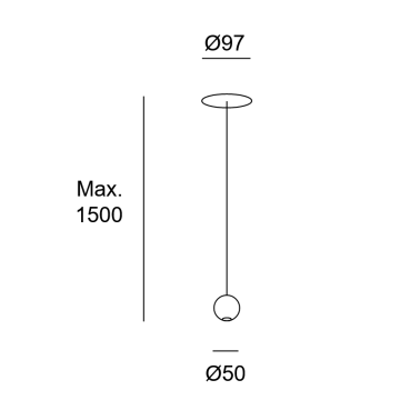 LEDSC4 PUNTO Single Recessed 1-10V/PUSH/DALI Negro