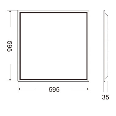 LAES PANEL BACKLIT Basic 36W 3000K