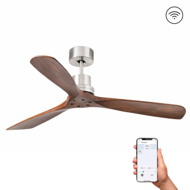 FARO LANTAU L DC SMART Ventilador Níquel-Nogal