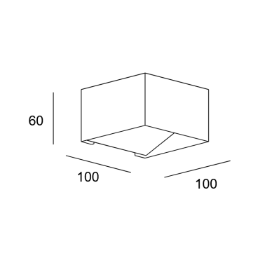 LEDSC4 JET Rectangular Aplique Blanco