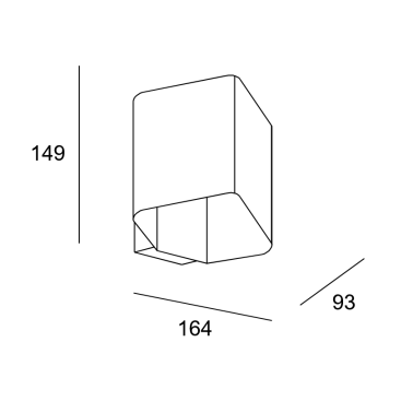 LEDSC4 JET Square Aplique Blanco