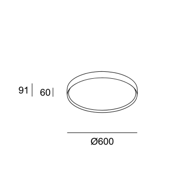 LEDSC4 LUNO Slim Surface Medium Blanco