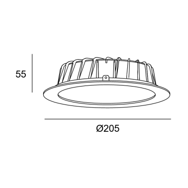 LEDSC4 VOL 205 Downlight 3000K