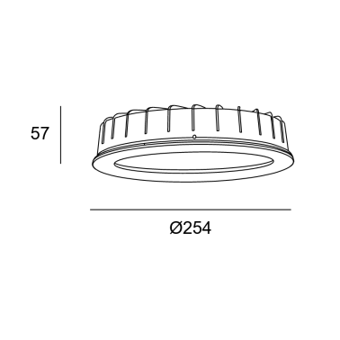 LEDSC4 VOL 254 Downlight 3000K