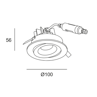 LEDSC4 DAKO Adjustable 100 Empotrable