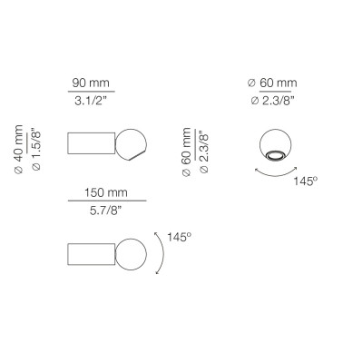 ESTILUZ COMPASS A-4070 Aplique Negro