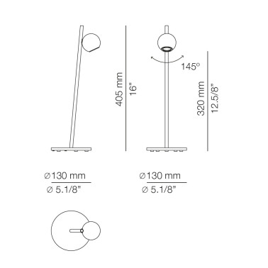 ESTILUZ COMPASS M-4077 Sobremesa Negro