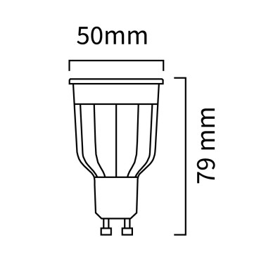 ATMOSS Bombilla GU10 12W 5000K Regulable