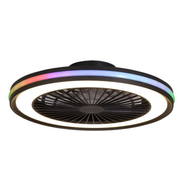 MANTRA GAMER Ø55 Plafón Ventilador Negro RGB