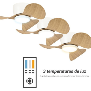 SULION MONTY Ventilador Blanco-Madera