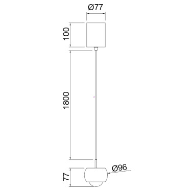 MANTRA ROLLER Colgante Blanco