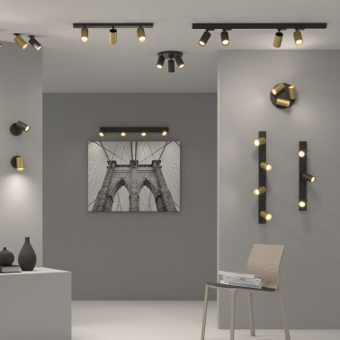ACB MODRIAN 3L Plafón Negro