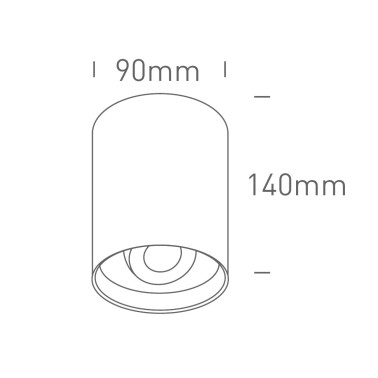 ONE LIGHT Plafón Led Orientable 10w