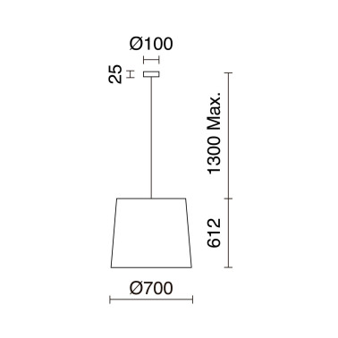 Exo Lighting Suspensión Thais L