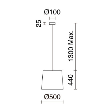 Exo Lighting Suspensión Thais M