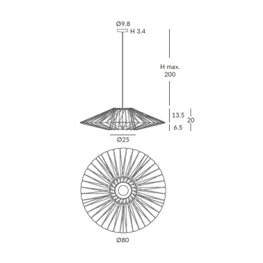 Ole by FM BIMBA IP66 Colgante de Cuerda