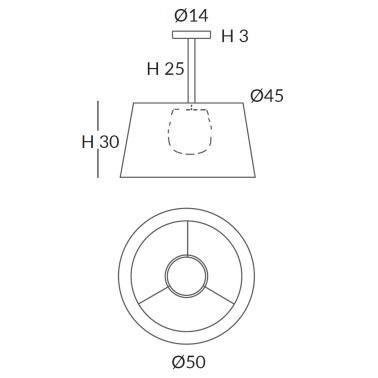 Ole by FM DRUM IP66 Plafón de Cuerda