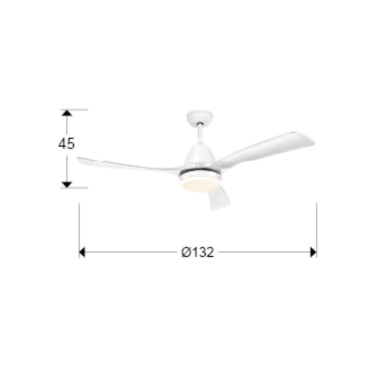 SCHULLER ASPAS Ventilador Blanco