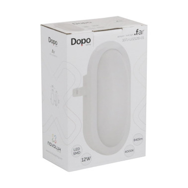 DOPO FAR OVAL LED Aplique Blanco