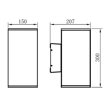 IBERLAMP TOWER Aplique Antracita 30W