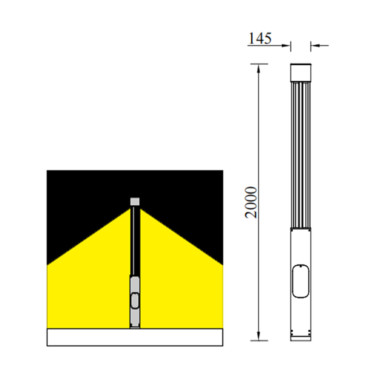 IBERLAMP PI Farola Antracita